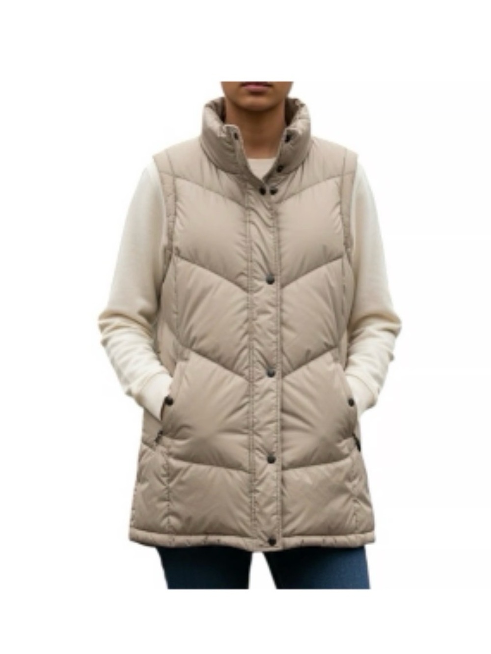 NWT Weatherproof Quilted Puffer Vest Birch Small $100 MSRP
